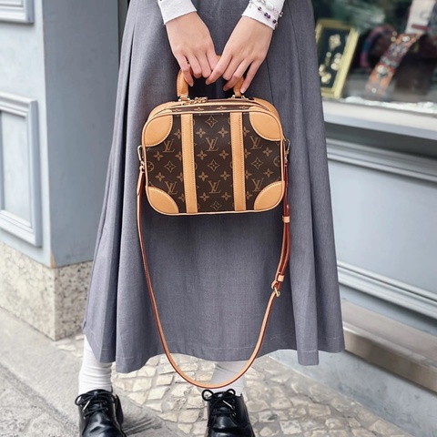 【箱子還是包📦👜⁉️絕對不撞款✨】LV luggage 硬盒子老花 手提包 單肩包 斜背包