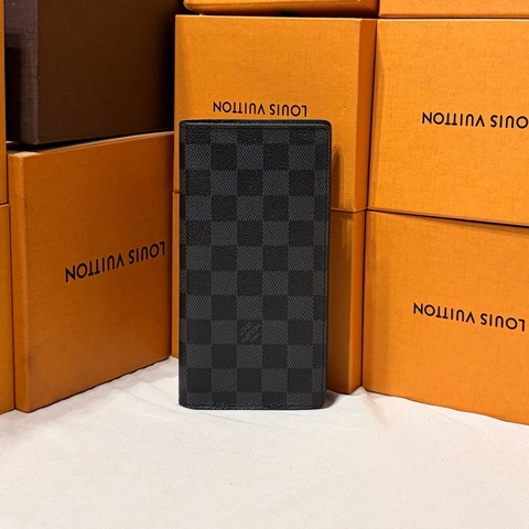 🔥經典實用 近新閒置 LV Louis Vuitton 路易威登 黑棋盤格對開13卡長夾 零錢袋款