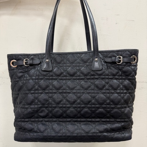 絕版！ DIOR PANAREA TOTE 黑銀 托特包 大容量