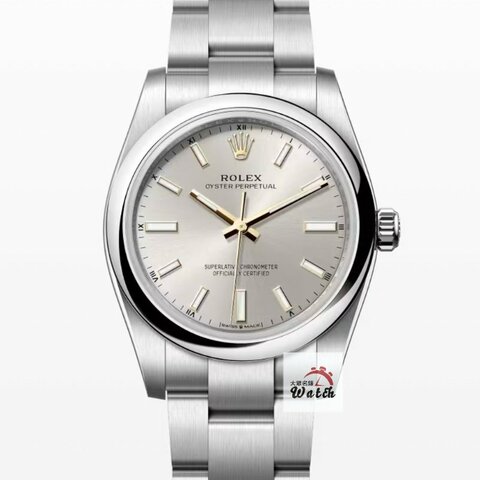 【大眾金時代】ROLEX 勞力士124200 OP蠔式恆動 2024/11 銀色面盤 螢光時標 錶徑34 大眾金時代G418