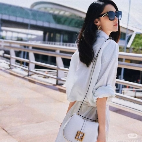 Fendi C’mon FF logo 白月光 20*14.5*6cm 95新 配件肩帶 塵袋 吊牌