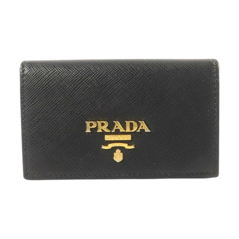 PRADA Saffiano皮革Card case金扣卡片套