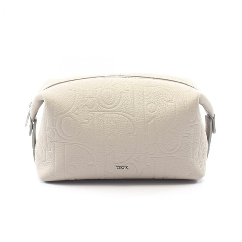 Christian Dior Gravity Pouch 手拿包 小牛皮 灰色 二手 男士