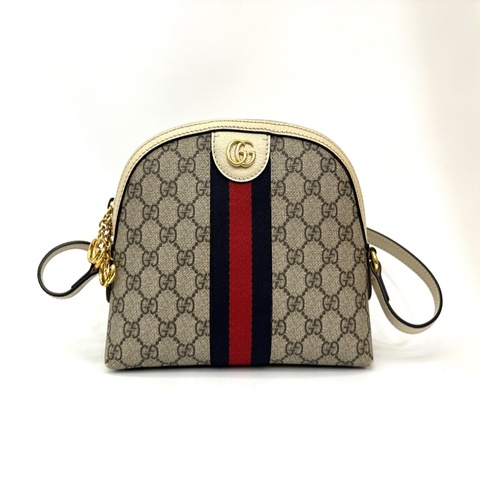 Gucci pvc 白牛皮ophidia 貝殼包