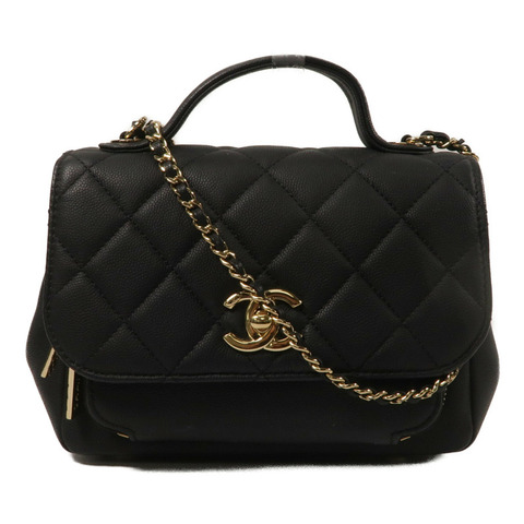 CHANEL 牛皮皮革Business Affinity鏈帶手挽肩背兩用袋