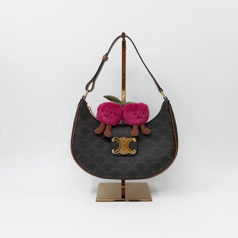 CELINE ⭕️現貨 【商品】CELINE Ava Triomphe 凱旋門老花中號彎月腋下包