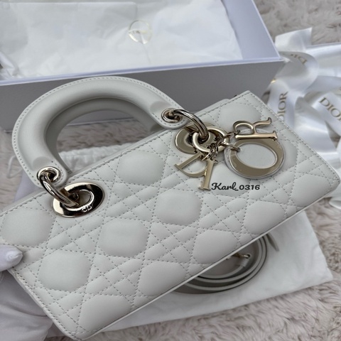 🤍Dior Lady D-Joy / Dior D-joy / Dior手拿包 / Dior橫版黛妃包 / Dior黛妃包 / Dior Lady Dior (小號/奶白色)