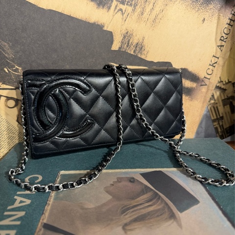香奈兒 chanel cambon 經典 康朋 鏈帶皮夾 Cambon Ligne Wallet on Chain WOC