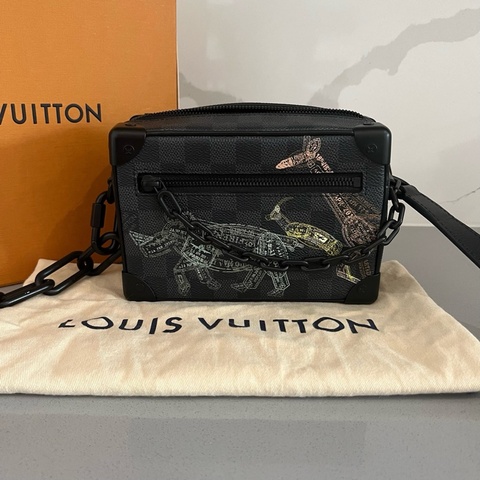lv 路易威登 動物園系列mini Soft trunk 單肩斜挎棋盤格盒子包