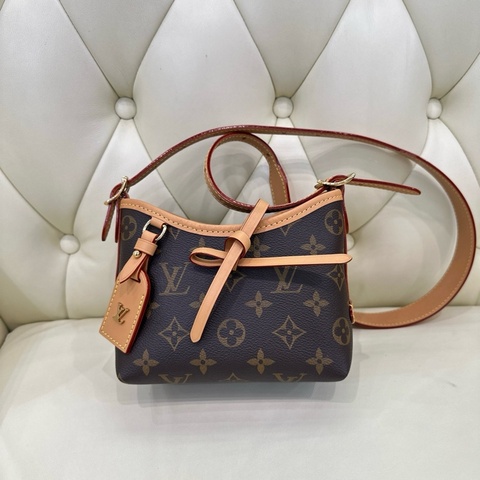 Louis Vuitton路易威登 Carryall Nano老花迷你包單肩包斜挎包