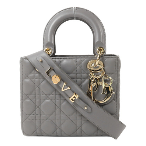 Dior 羊皮皮革Lady Dior Small手挽肩背兩用袋