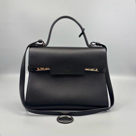 Delvaux 德爾沃 黑色Tempete手提包 尺寸32*24