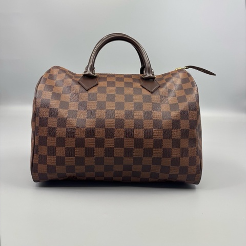LV 路易威登 Speedy30棕棋盤格手提包 尺寸30*21