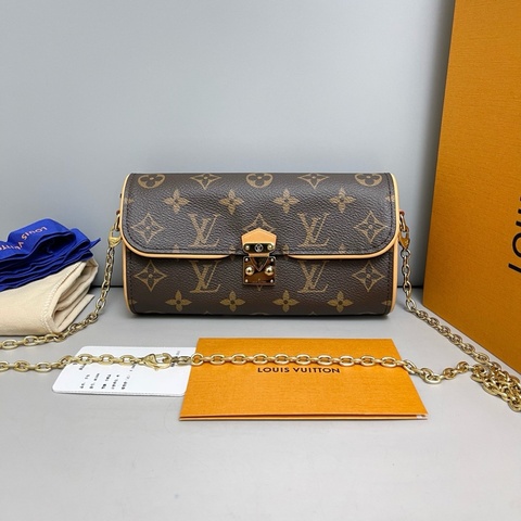 LV路易威登 97新 Pochette Camille老花鏈條包芯片