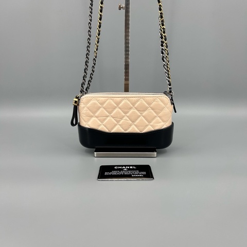 CHANEL 香奈兒 97新 拼色流浪mini菱格鏈接單肩斜挎包