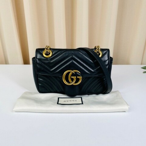 GUCCI Marmont 馬蒙22 鏈條包肩背包斜背包