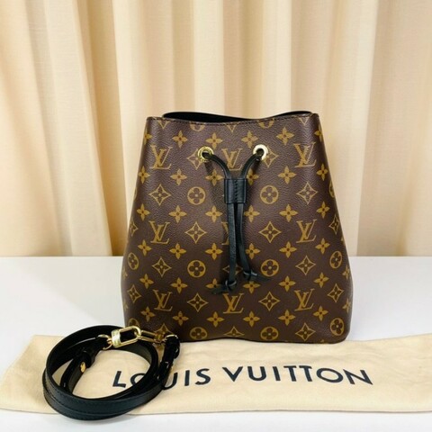 Louis Vuitton NeoNoe老花黑色水桶包