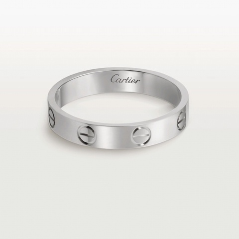 【全網最低價✨震撼史無前例❤️‍🔥】卡地亞/Cartier LOVE結婚對戒 49號  18K白金 窄版