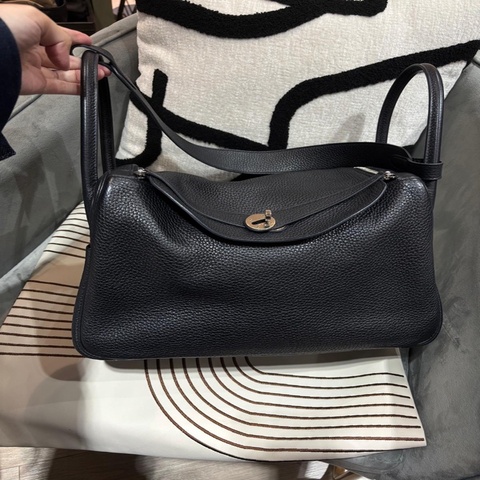 Hermes Lindy 34 Stamp T 黑銀