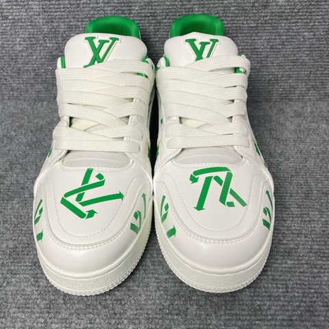 Louis Vuitton 路易威登 LV白綠色trainer板鞋 41.5碼