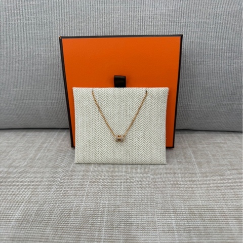 愛馬仕Hermes mini pop h栗子奶茶色項鏈
