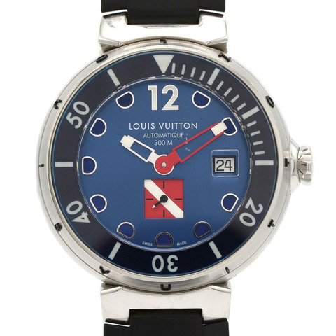 路易威登 Tambour Diving 藍色 Q103F SS 自動腕錶