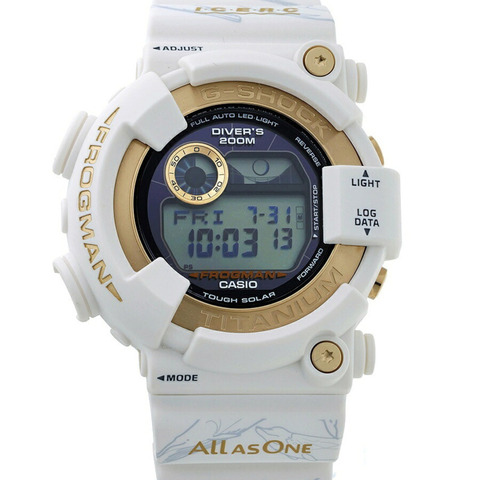卡西歐 G-SHOCK MASTER-OF-G 蛙人 ICERC 日本合作款 2024 GW-8201K-7JR 石英數位太陽能手錶