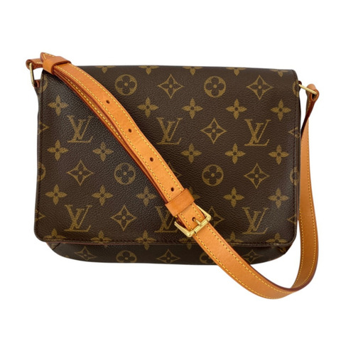 路易威登 Musette Tango 短版 Monogram 肩背包 M51257 棕色 女士