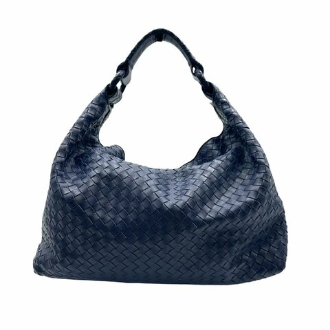 【美收精品】BOTTEGA VENETA  藍色編織手提肩背包 C-984【隔月月中將轉賣至日本 上架期限30天】