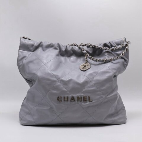 CHANEL 22 Bag - 中號灰銀
