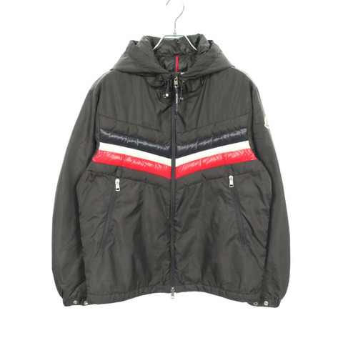 MONCLER TINIAN 連帽羽絨外套 1A00019 尼龍灰色 二手 男款 1 碼