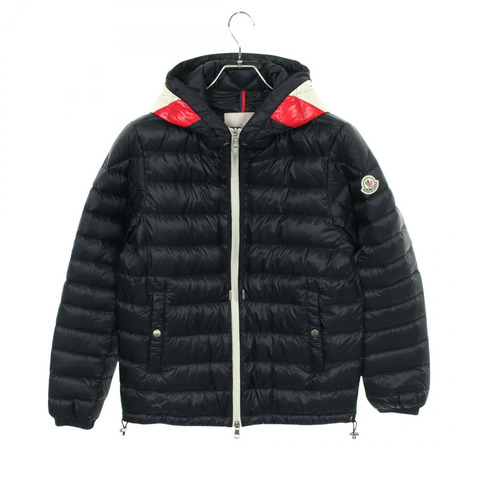 MONCLER CEZE 連帽拉鍊羽絨外套 4181899 尼龍海軍藍 二手 男款 0 碼