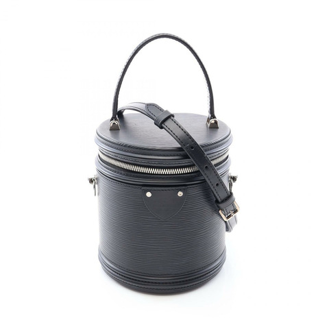 路易威登 Cannes Vanity 單肩手提包 M52226 Epi 皮革黑色二手 LV