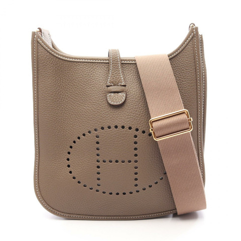 HERMES Evelyne 3 23 肩斜背包 G Taurillon Clemence Etoupe GHW