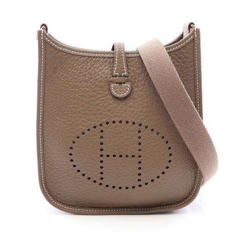 愛馬仕 Evelyne TPM Amazon 單肩斜背包 G Taurillon Clemence Etoupe GHW
