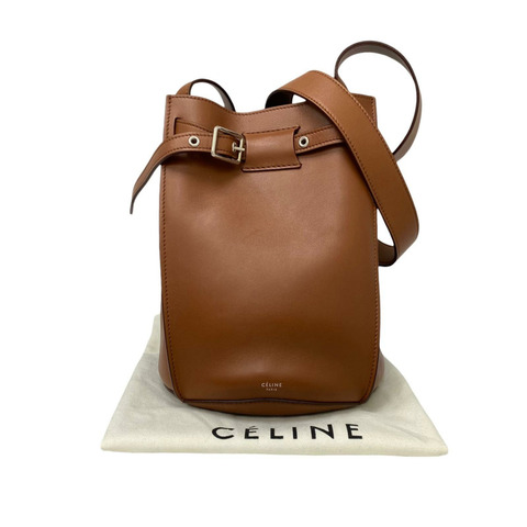 ☆ CELINE 思琳 Brown Calfskin Big Bag Shoulder Bag 啡色小牛皮肩背包-267015802