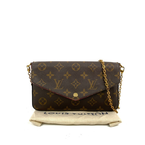 △ LOUIS VUITTON 路易·威登 Brown Coated Canvas Monogram Félicie Pochette Crossbody Bag 啡色塗層帆布經典老花斜揹袋 M81896-267016681