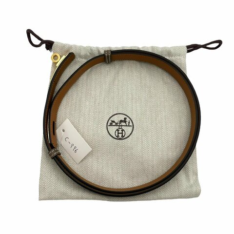 【美收精品】Hermès Kelly 金扣皮帶 C-996 隔月月中將轉賣至日本 上架期限30天】