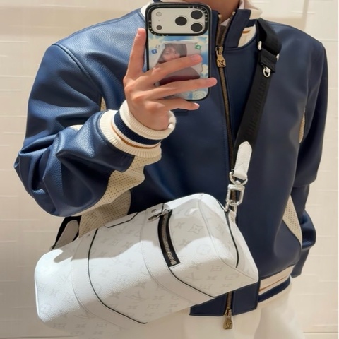 路易威登 LV City Keepall 27尺寸  白色老花 秀款 芯片款