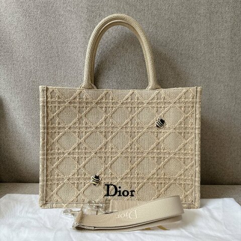 Dior 迪奧 summer book tote中號 夏日系列 托特包手提包單肩包斜挎包  底長36cm