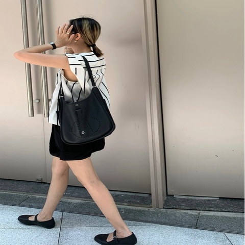 Hermes 愛馬仕  伊芙琳29 黑銀