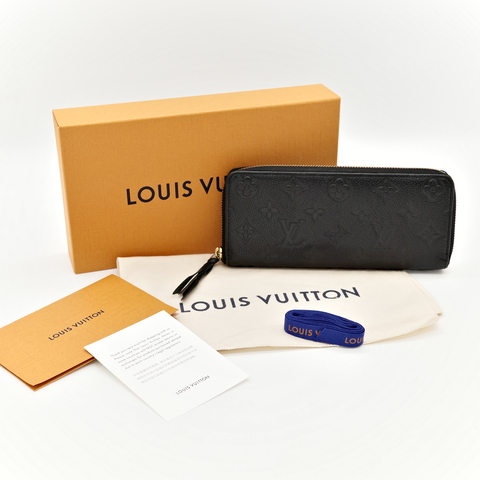 Louis Vuitton Clémence 黑色 長夾錢包