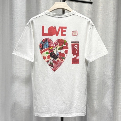 Loewe 羅意威 短袖 T恤 貼布刺繡logo 字母水果愛心圖案印花