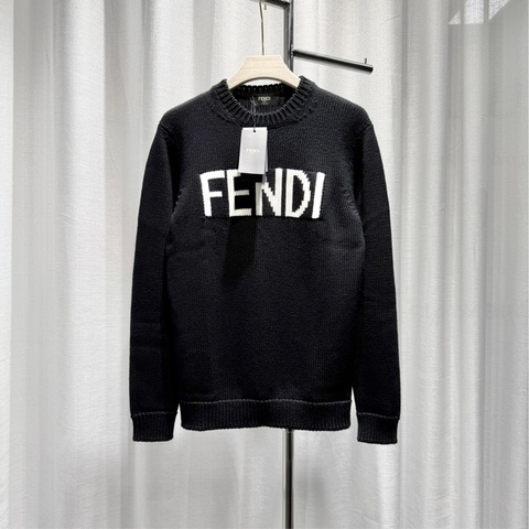 Fendi 芬迪 針織毛衣 羊毛衫 嵌花字母logo