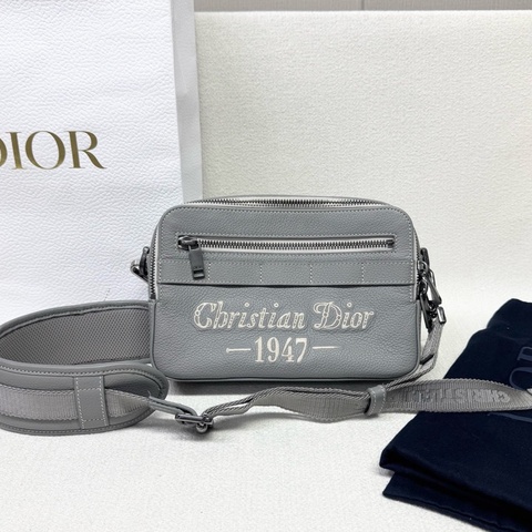 Dior 迪奧 Safari 信使包 灰色