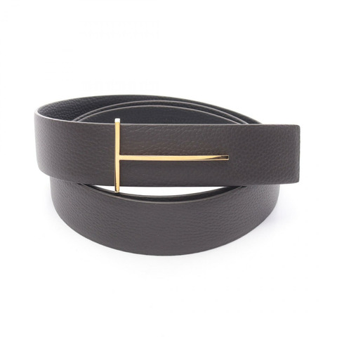 TOM FORD Slim T 雙面皮帶 TB331LCL236GENB95 皮革 棕色 黑色 全新 男士
