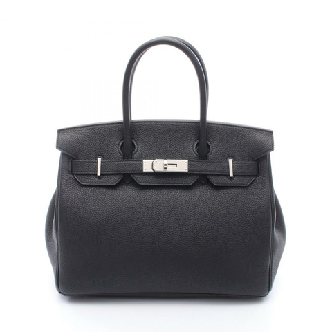 愛馬仕 Birkin 30 手提包，Togo 皮革，黑色，二手女款