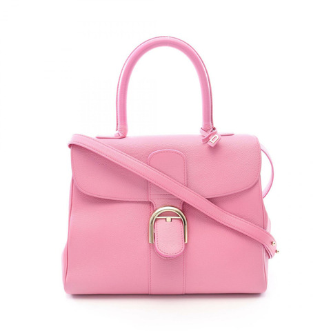 Delvaux Brillon 2WAY 手提包 AA0405ACE 粉紅皮革二手女款