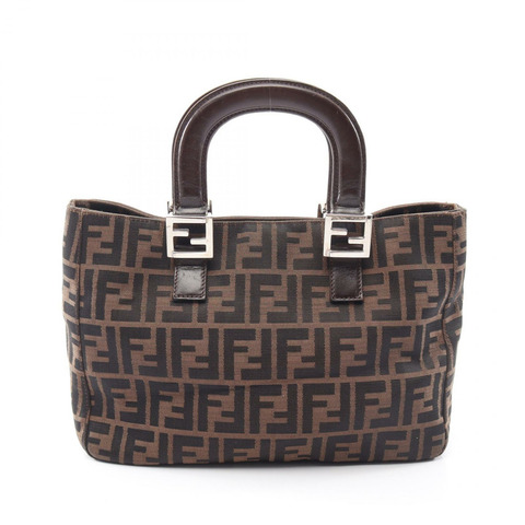FENDI Zucca 手提包，帆布皮革，米色、棕色、黑色，二手女款