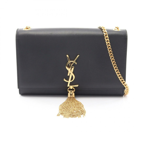 SAINT LAURENT PARIS Kate Monogram 肩背包 354119 黑色皮革 二手 女士